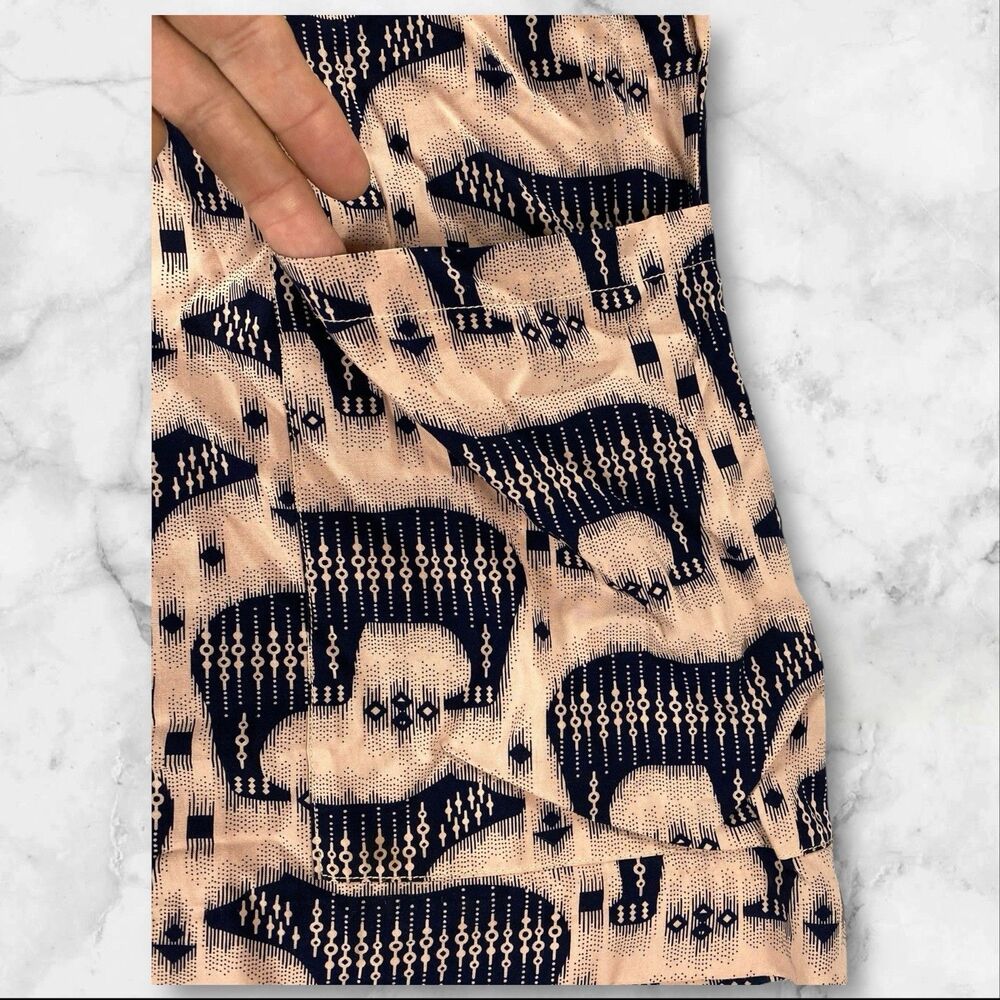Anthropologie Maeve Zola Pink Animal Print Mini Shift Rayon Dress Women's Size 2 - Picture 7 of 10
